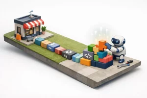 Développement module PrestaShop sur mesure: robot construisant des fonctionnalités personnalisées pour booster un site e-comm