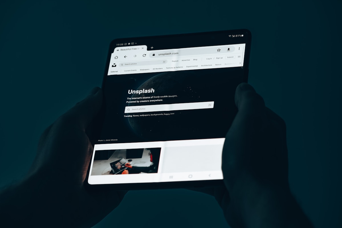 Interface graphique d’un site web